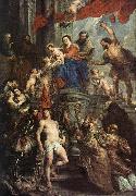 RUBENS, Pieter Pauwel Madonna Enthroned with Child and Saints oil painting